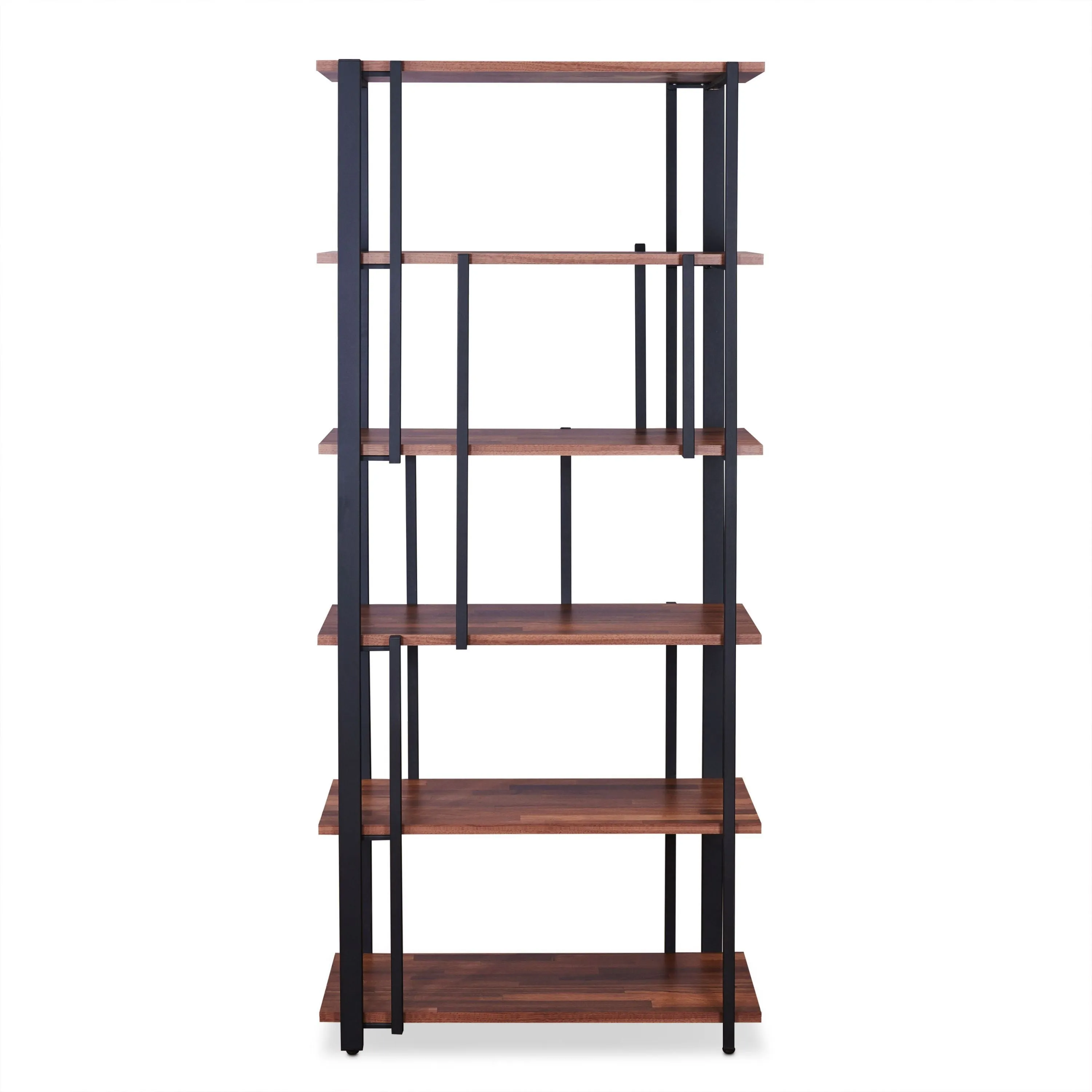 ACME Sara Bookshelf in Walnut & Sandy Black 92406