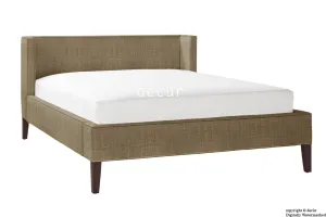 Banbury Linen Upholstered Bed - Nutmeg