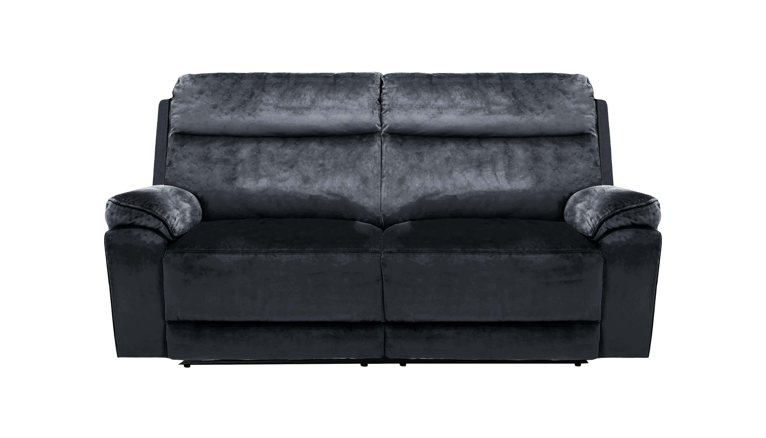 Banks 3 Seater Manual Recliner Velvet  Sofa