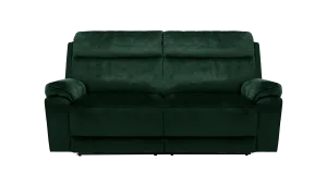 Banks 3 Seater Manual Recliner Velvet  Sofa