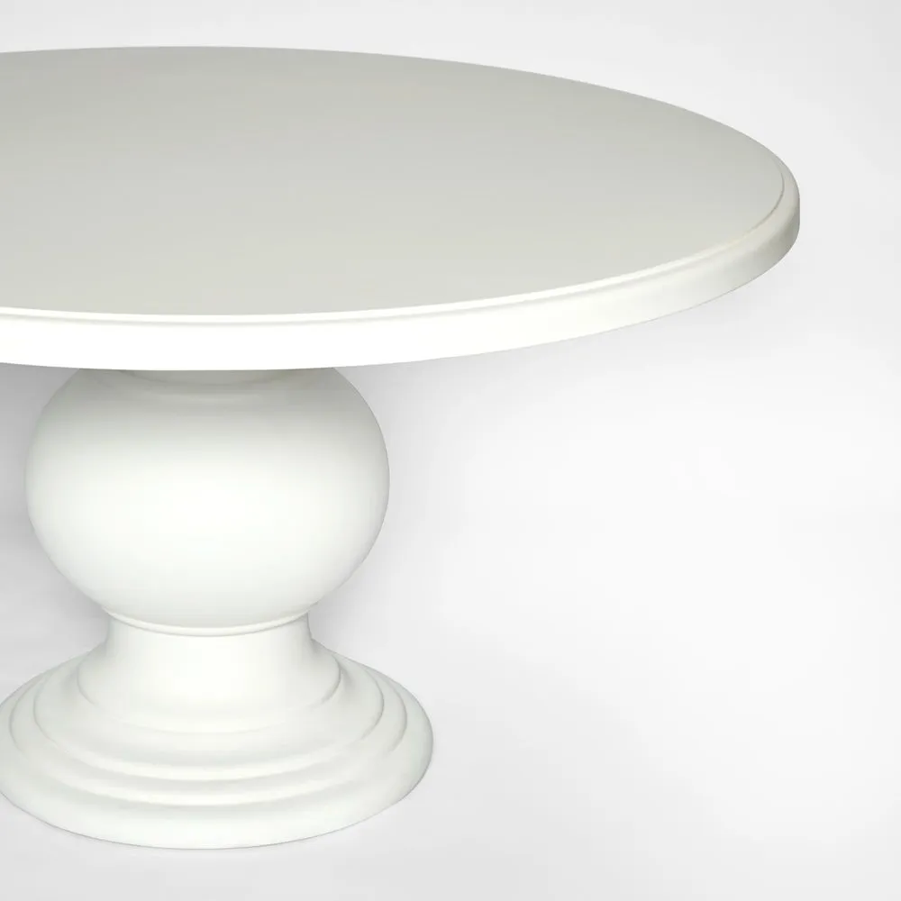 Calabria Round Dining Table White - Outdoor