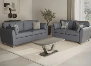 Cantrell Blue Two Seat Sofa