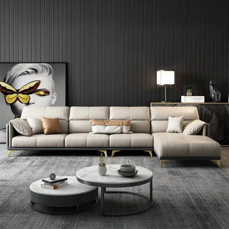 Caston Sectional Leather Sofa