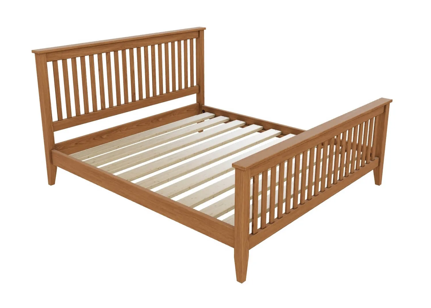 Copenhagen Solid Oak Bed