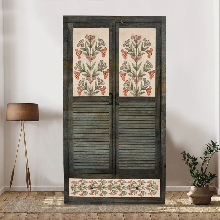 Cynthia 2 Door Wardrobe with Wheel Castor