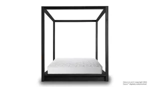 Decur Wooden Four Poster Bed - Black