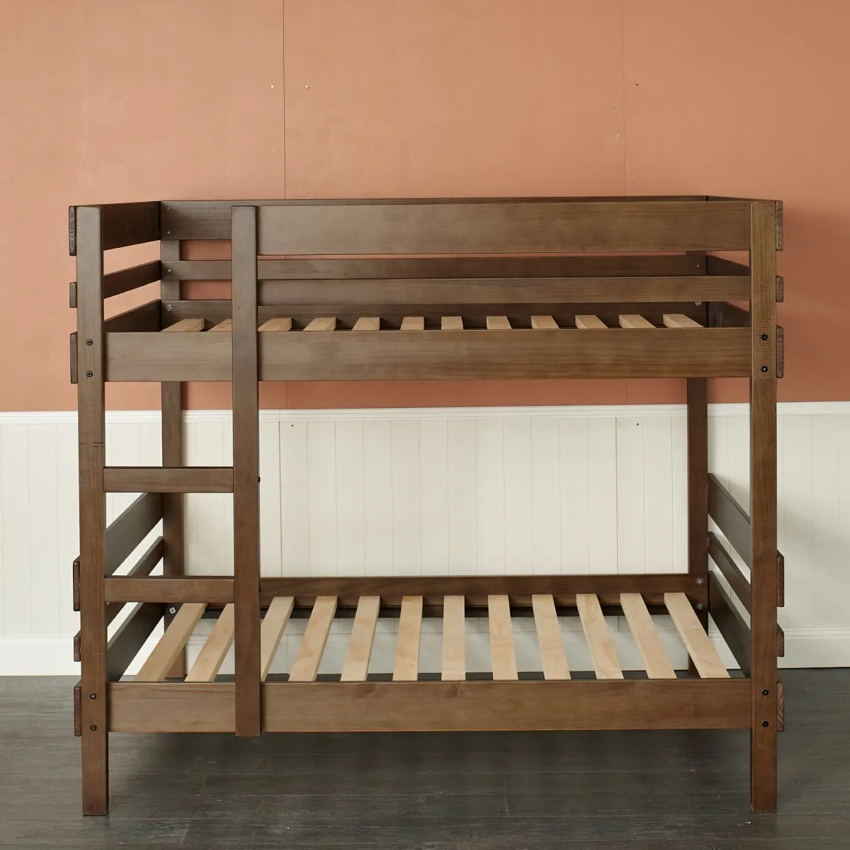 Double Bunk Bed with Trundle Bed