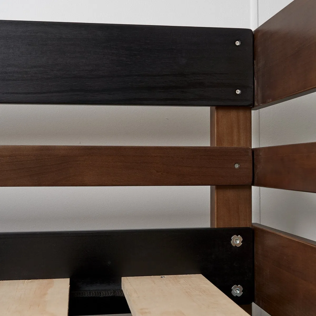 Double Bunk Bed with Trundle Bed