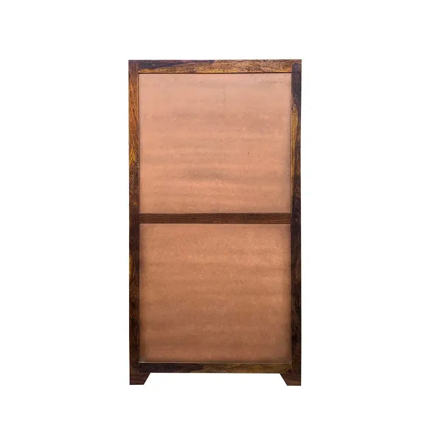 Dravidian Hand Carved Solid Wood 2 Door Wardrobe