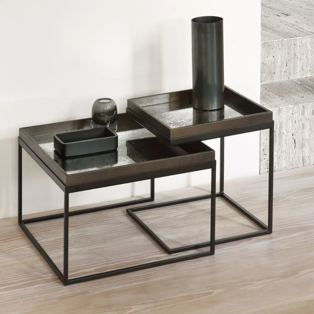 Ethnicraft - Tray Side Table - Square  - Black L