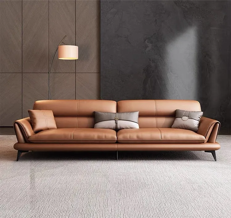 Eton Genuine Cowhide Leather Sofa