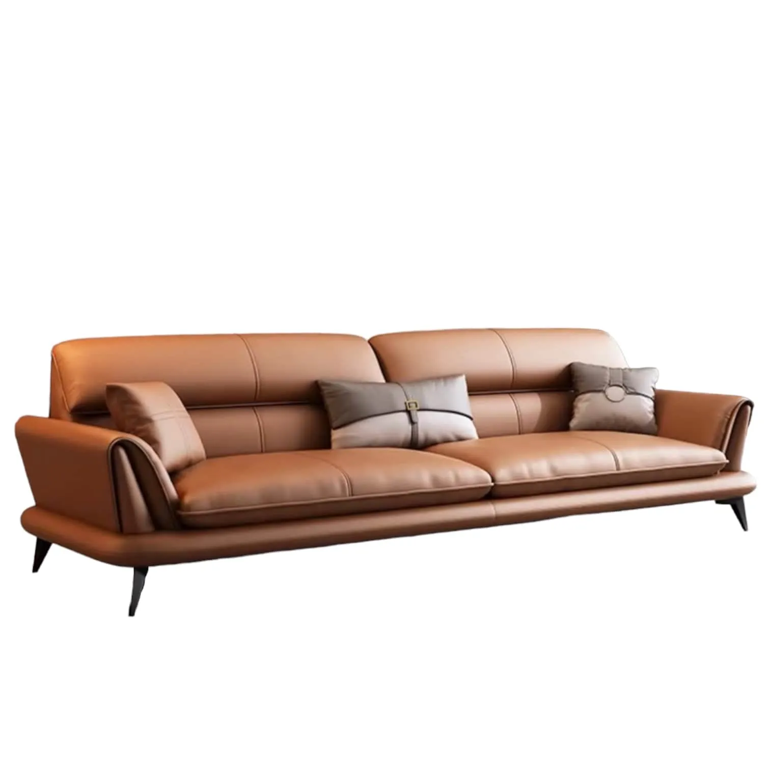 Eton Genuine Cowhide Leather Sofa