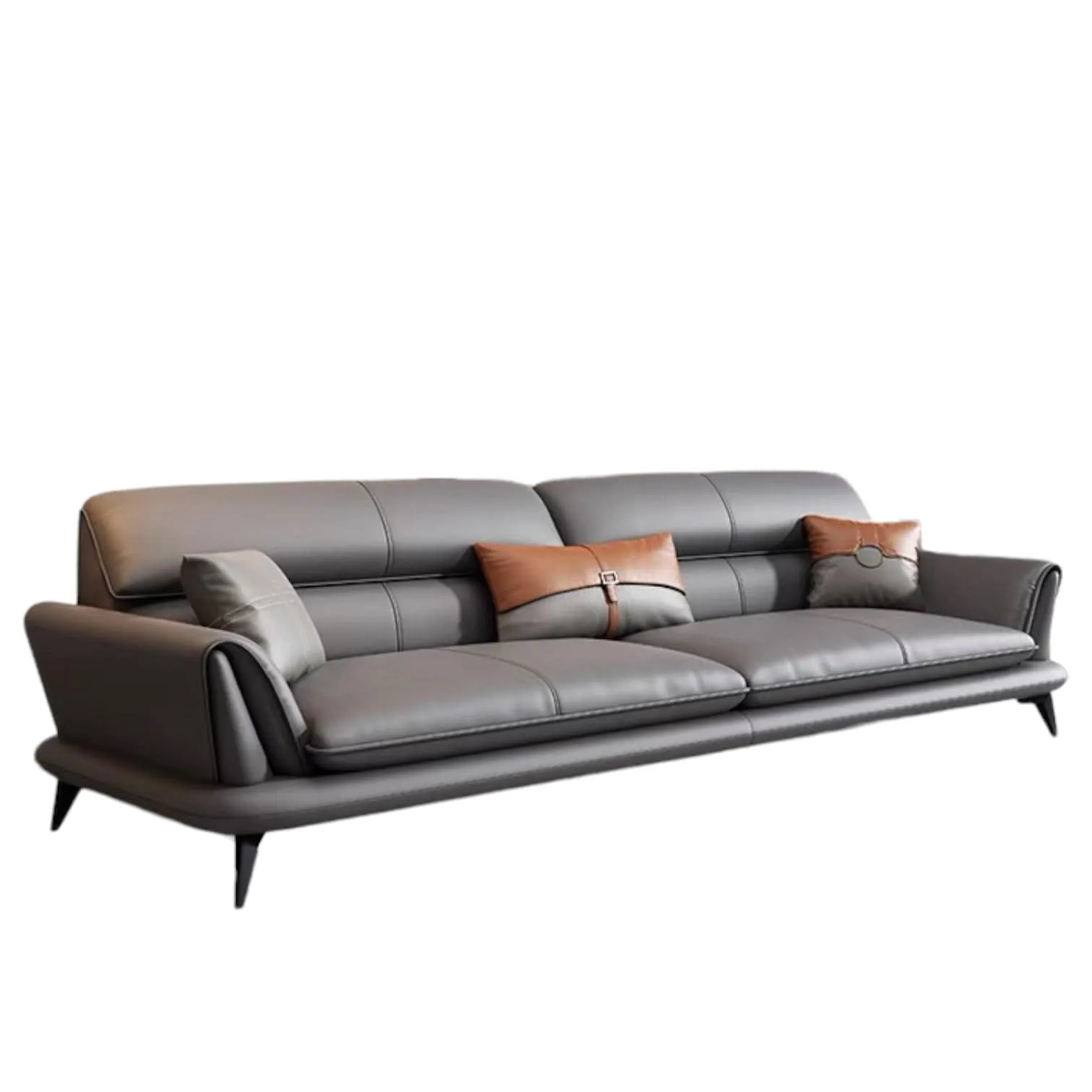 Eton Genuine Cowhide Leather Sofa