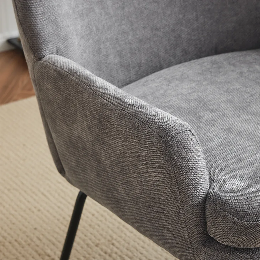 Optimized Title: Elegant Freydis Armchair with Plush Cushions