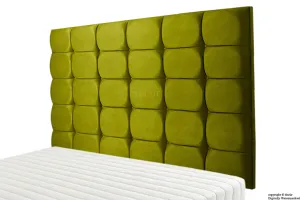 Grace Mila Velvet Buttoned Headboard - Grass