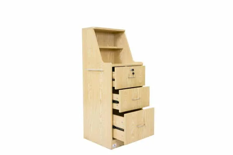 Secure Hutch Cabinet with Lockable Drawer - Stylish Storage Solution for Home or Office