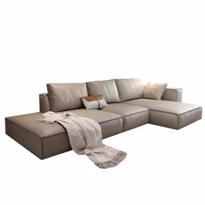 Jonathan Scratch Resistant Sectional Leather Sofa