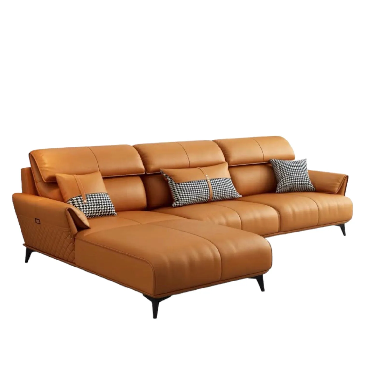 Lawry Leather Sectional Sofa