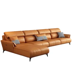 Lawry Leather Sectional Sofa