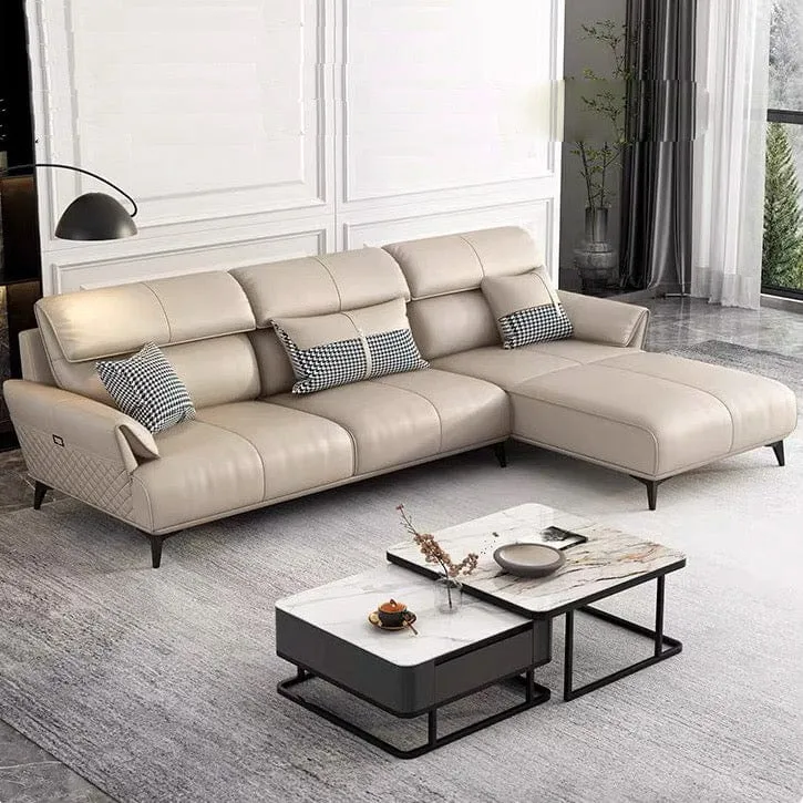 Lawry Leather Sectional Sofa