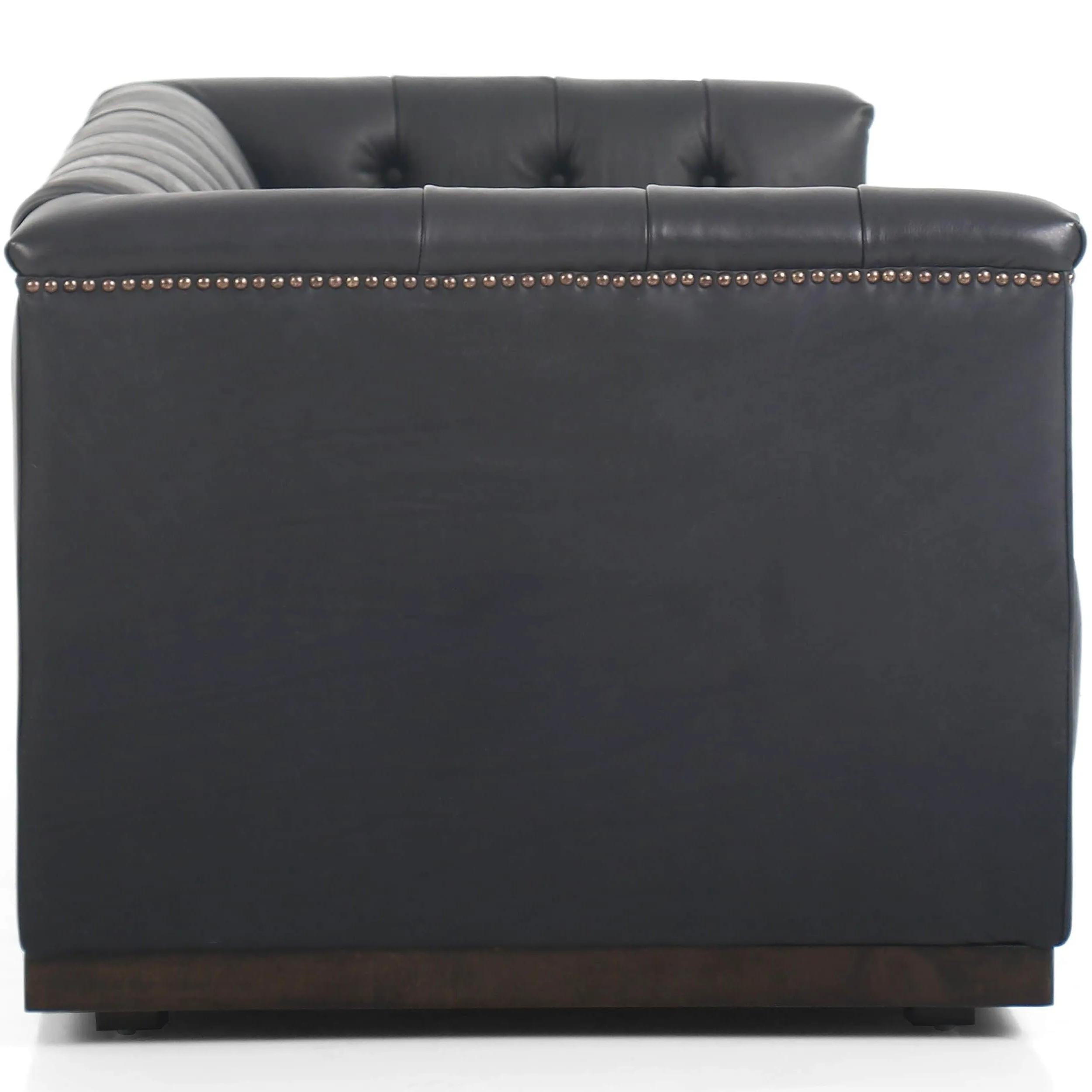 Maxx Leather 95" Sofa, Heirloom Black