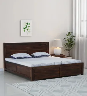 Moscow Indian Rosewood Hydraulic Storage Beds