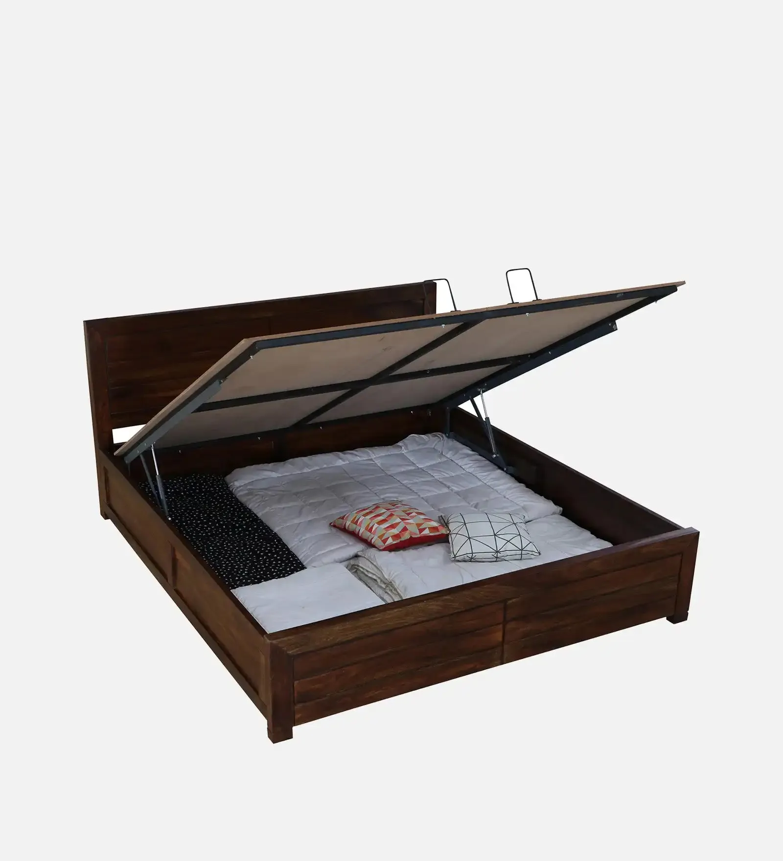 Moscow Indian Rosewood Hydraulic Storage Beds