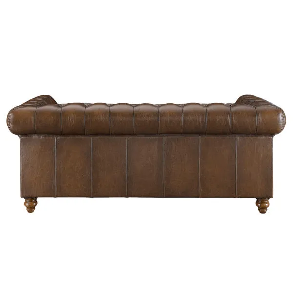 Naseby 3 Seater Leather Chesterfield Sofa