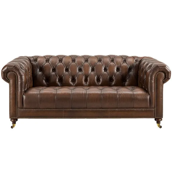 Naseby 3 Seater Leather Chesterfield Sofa