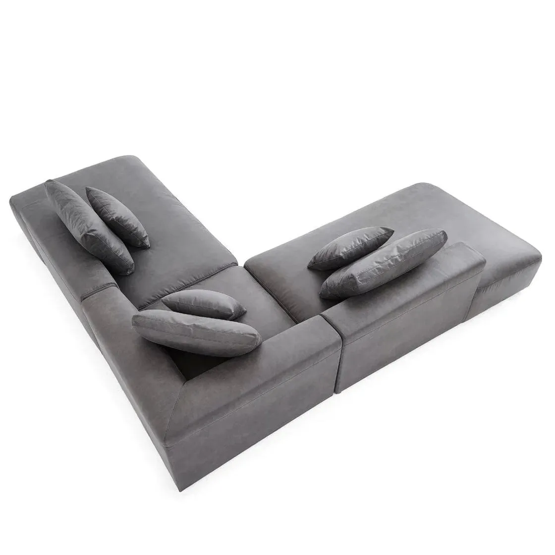 Nathan Sectional Open Chaise Sofa