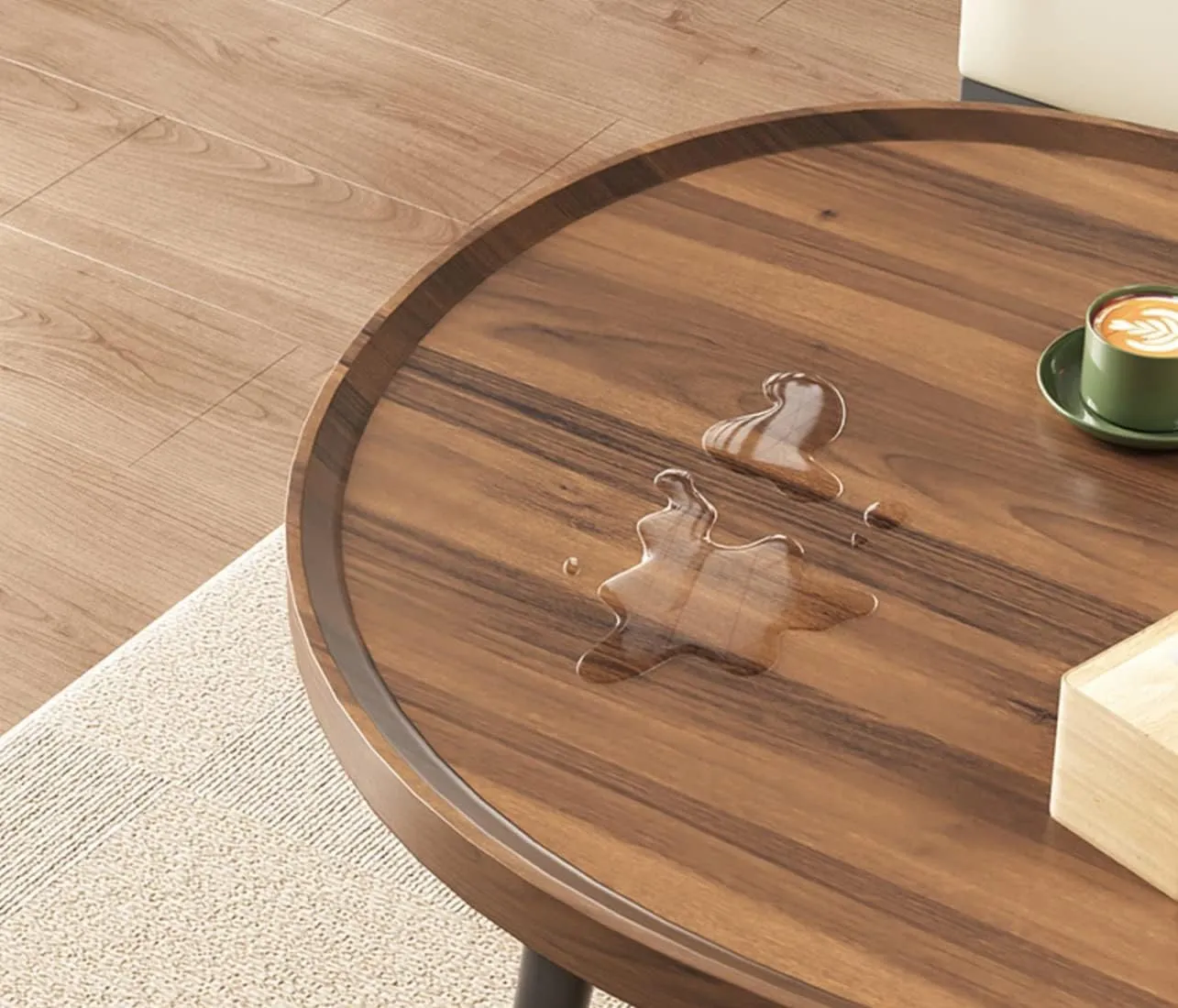 Oval Coffee Table Side End Table-120cm