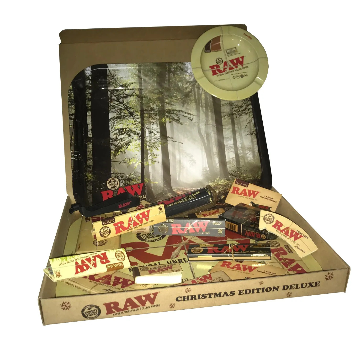 RAW - Christmas Box - Rolling Tray Gift Set - Deluxe