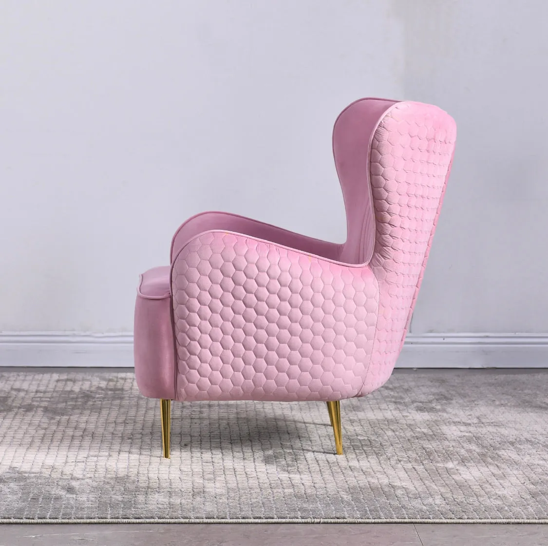 Rubeza Leo Lottie Collection Armchair - Taffy Pink