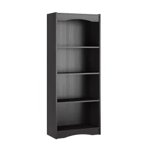 Tall Bookcase in Black, 60"