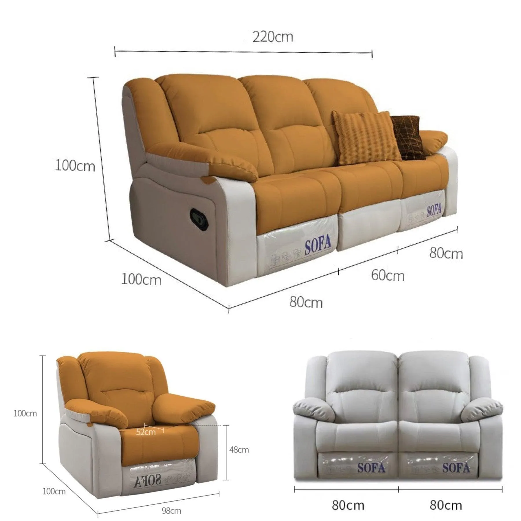 Tott Recliner Sofa